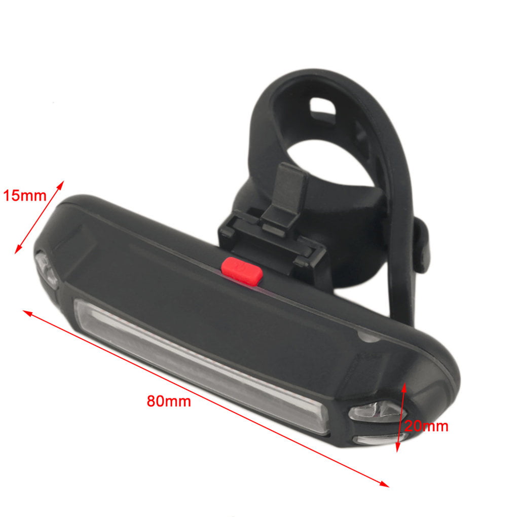 Tree-on-Life Plastic Red 6 Modes USB Rechargeable Bike Bicycle Light Rear Back Safety Tail Light Built-in 3.7V 500MAH Lithium Battery 2261