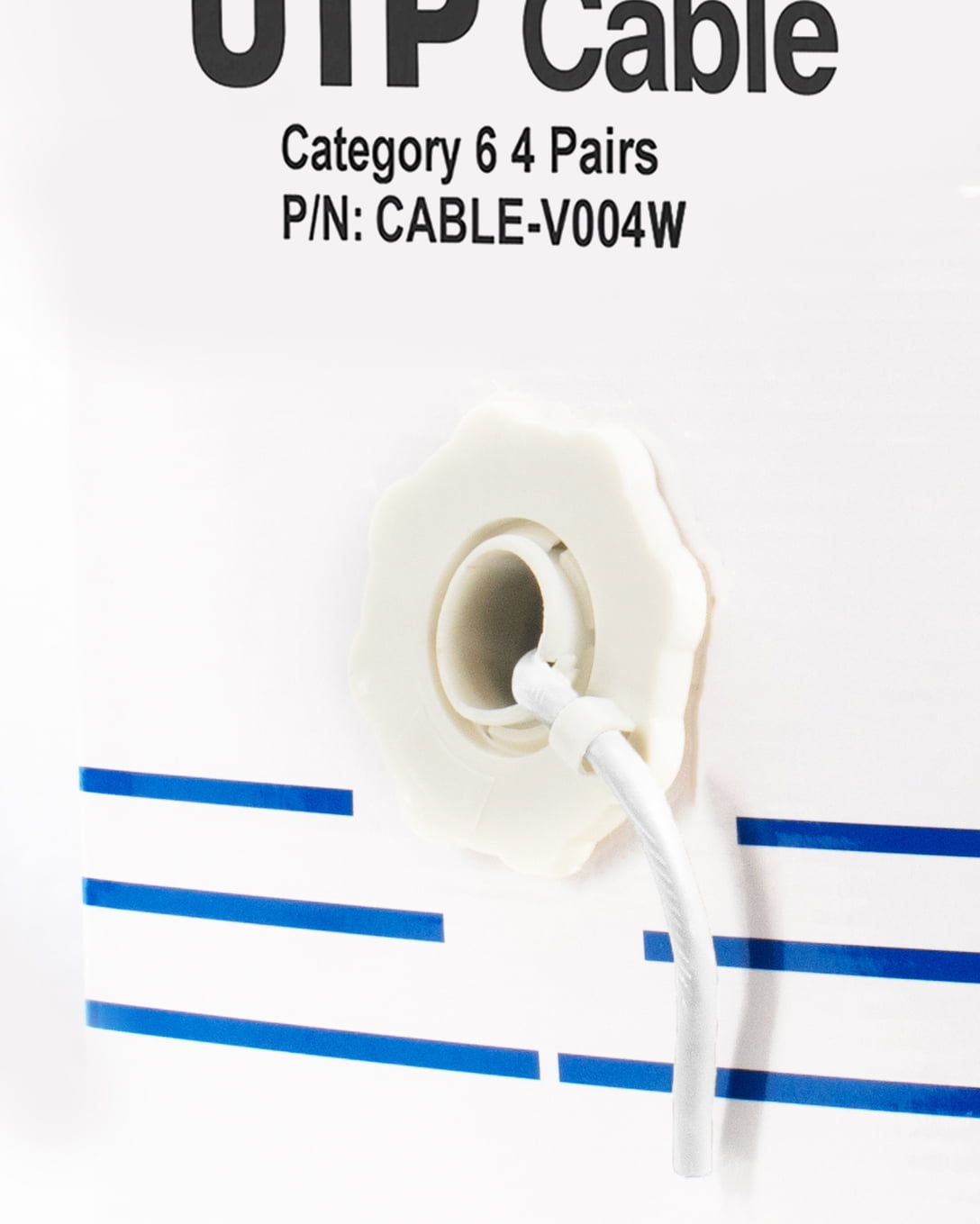 VIVO 1,000ft bulk Cat6 LAN Network Ethernet Cable / Wire UTP Cat-6 White 1000 ft