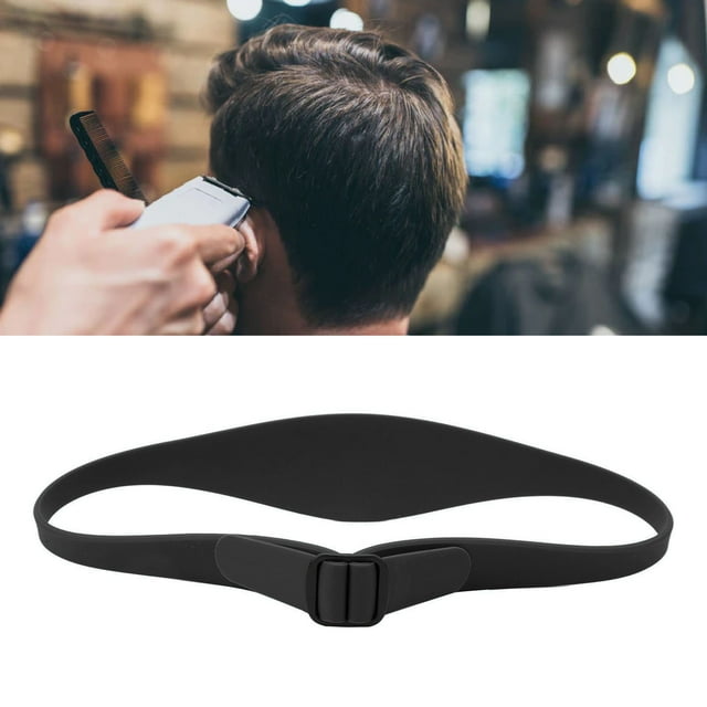 Guide de Coupe de Cheveux Courbé Réglable, Silicone, Coupe de Cheveux Parfaite, Mains Libres, Portable