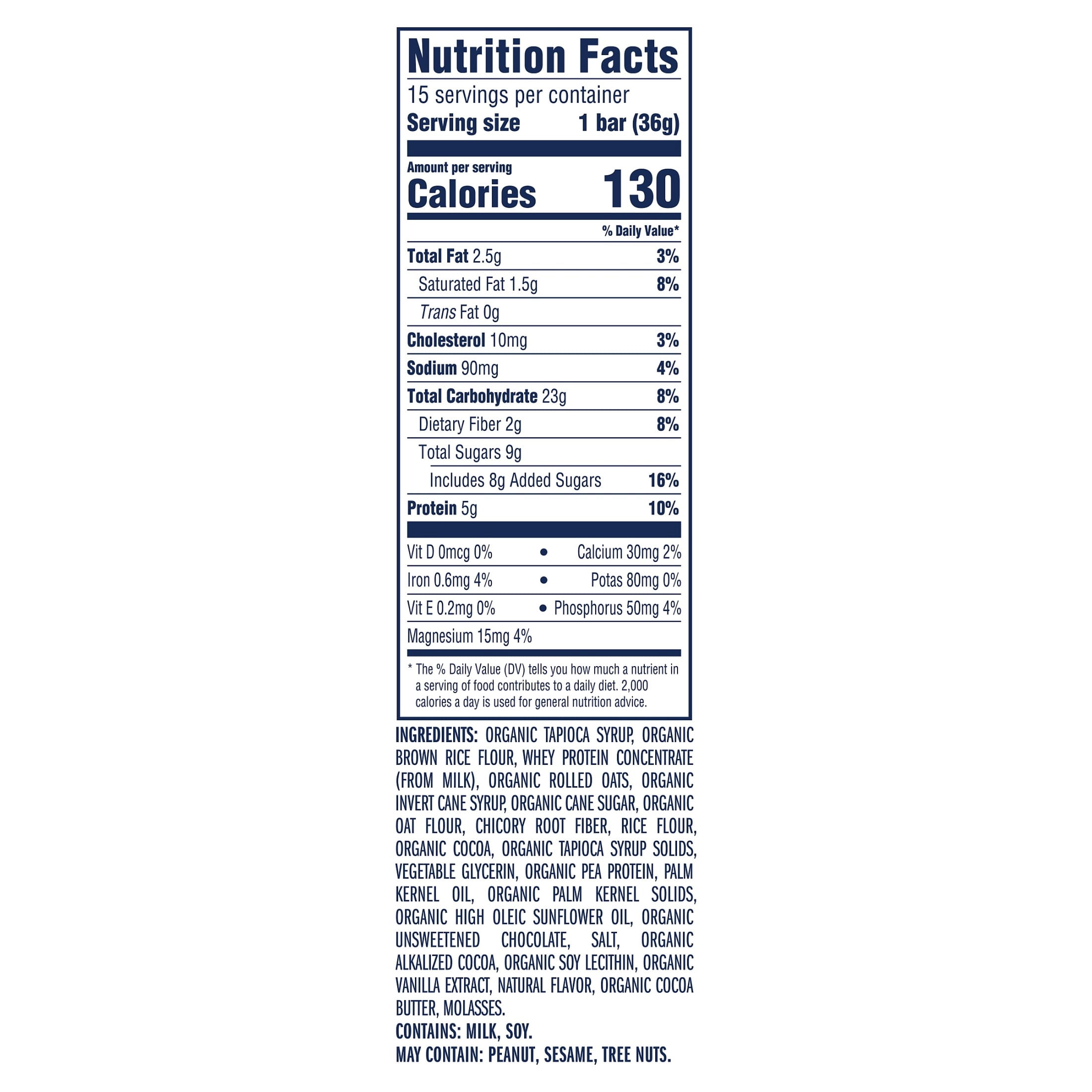 Zbar Protein Chocolate Chip Flavor Snack Bars, Gluten Free Protein Bars, Snacks for Kids, 15 count