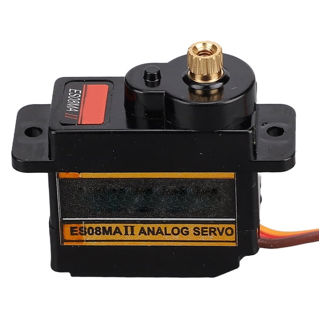 Micro Servo Motor Kit, Metal Gear Servo Kit Quick Response Aluminum Alloy Low Power Consumption Low Noise Stable for 1/24 RC Cars Black,Red