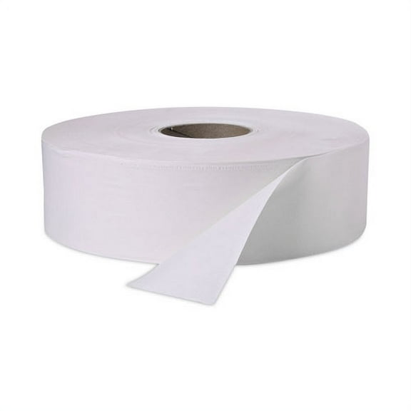 Jumbo Roll Bath Tissue, Septic Safe, 2-Ply, 3.4" x 1,000 ft, White, 12 Rolls/Carton | Bundle of 2