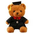 thumbnail image 2 of Graduation Bear Doll 23cm Plush Cap Gift Soft Three-Dimensional Realistic Stuffed Animal Keepsake for Senior Student Commemoration, 2 of 3