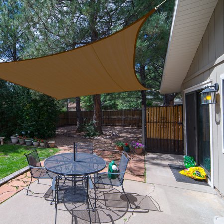 Shade&Beyond 13 x24  Customize Brown Sun Shade Sail UV Block 185 GSM AT1216 Commercial Rectangle Outdoor Covering for Backyard  Pergola  Pool (Customized Available)
