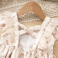 thumbnail image 6 of ITSAME Girls Dress, Waist-Cinching Ruffled Sleeveless Cute Bow Summer Casual Fashion Printed Dress Pink 6-7T, 6 of 7
