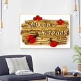 thumbnail image 2 of Cuadros Decorativos Bienvenidos amigos 5D DIY pintura de diamante redondo completo decoración del hogar cuadro colgante JShteea Nuevos Originales, 2 of 9