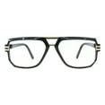 thumbnail image 2 of Men's Fashion Eyeglasses Geometric Square Clear Lens Glasses UV400 Black Gold, 2 of 4