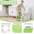 thumbnail image 5 of Primlect Potty Training Toilet Seat, 2 in 1 with Ladder, Adjustable Height ,for Ages 1-3, Light Green, 5 of 8