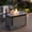 Brown with Wind Guard, variant on Nuu Garden 43’’ Propane Gas Fire Pit Rattan Outdoor Fire Pit Table 50,000 BTU Smokeless Gas Fire Pit with Lid and Glass Beads, Metal Tabletop Patio Fire Pit Table for Outside Patio Backyard, Brown