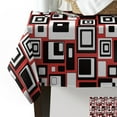 thumbnail image 4 of Geometric Rectangle Red Black Tablecloths Waterproof Kitchen Items Coffee Table For living Room Home Decor Dining Table, 4 of 7