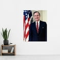 thumbnail image 2 of US President George Bush Senior Official Portrait Photo Extra Large XL Wall Art Poster Print, 2 of 3