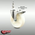 thumbnail image 2 of 5 Inch 316SS Nylon Swivel ½ Inch Threaded Stem Caster Total Lock Brake SCC, 2 of 2