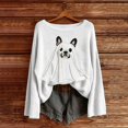 thumbnail image 2 of Halloween Sweatshirts for Women Oversized Sweatshirt Scoop Neck Tops Womens Long Sleeve Tops Fall Outfits Halloween Costumes Fashion Clothing Trendy Halloween Top Cute Sweatshirts, 2 of 3