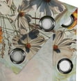 thumbnail image 4 of Ambesonne Floral Grommet Curtain, Retro Garden Flower Petals, 50"x120", Marigold Ivory and Eggshell, 4 of 5