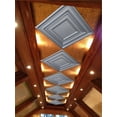 thumbnail image 2 of Dundee Deco's Traditional Pearl White Square Glue Up/Drop In Ceiling Panels, 2 ft. X 2 ft. (4 sq ft.) each, Pack of 10, 2 of 5