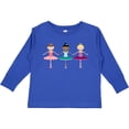 thumbnail image 3 of Inktastic Little Ballerina Trio Girls Long Sleeve Toddler T-Shirt, 3 of 5