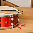 thumbnail image 4 of OUNONA 3 Pcs Manchons Cymbales en Plastique Double Extrémité Rouge Kit de Remplacement Universel, 4 of 8