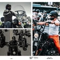 thumbnail image 2 of Lightweight ABS Shell Summer Half Face Motorcycle Helmet with High Density Buffer Layer, Removable Visor & Adjustable Quick Release Buckle - Perfect for Chopper, Cruiser, Scooter Riding, 2 of 7