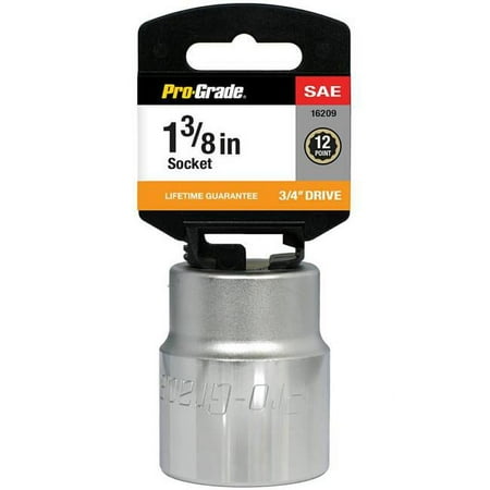 UPC: 0035794162085 | Pro-Grade 16209 0.75 Drive x 1.37 in. 12 Point Socket