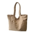 thumbnail image 2 of Horivan Corduroy Tote Bag for Women Large Capacity Zippered Pocket Durable Shoulder Bag Casual Commuter Storage Bag Stylish Everyday Carry All, 2 of 6