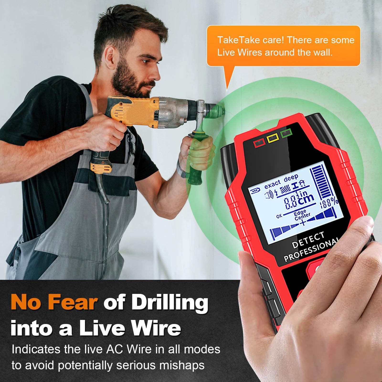 Kyusrd Multifunctional Wall Detector