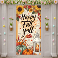 thumbnail image 2 of Autumn Pumpkins Happy Fall Banner Floral Lantern for Thanksgiving Harvest Festival Seasonal Decoration, 2 of 9