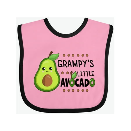 

Inktastic Grampy s Little Avocado with Cute Baby Avocado Gift Baby Boy or Baby Girl Bib