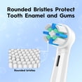 thumbnail image 6 of 10PCS Toothbrush Replacement Heads Compatible with Oral B iO 2/3/4/5/6/7/8/9/10, Medium Bristles for Gentle Gum Care, Round Toothbrush Head, 360°Deep Cleaning Rotating Powerhead, White+Black, 6 of 14