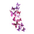 thumbnail image 2 of 12pcs Wall Stickers PVC Simulation Insect Wall Decals Insect Stickers Waterproof Wallpapers for Home Decoration, Purple, 2 of 6