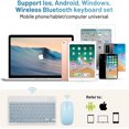 Bluetooth Keyboard and Mouse Combo Rechargeable Portable Wireless