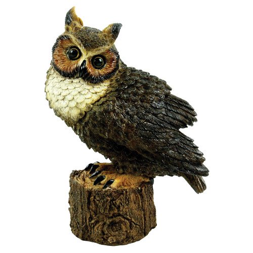 Michael Carr Great Horned Owl Statue, Perched - Walmart.com - Walmart.com