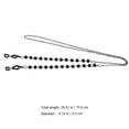 thumbnail image 3 of KAKOWELY Glasses Chain 2Pcs Adjustable Glasses Chain Neck Spectacles Chain Eyeglass Rope (Golden,Black)29.53"X0.2"X0.2", 3 of 4