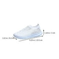 thumbnail image 5 of NICEXMAS  Mesh Sneakers Sports Breathable Shoes Trendy Running Woman White, 5 of 8