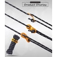 thumbnail image 4 of 5mm Reflective Cord Tent Guide Rope with Aluminum Adjuster,for Camping Hiking Awning, Black, 6PCS, 4 of 5