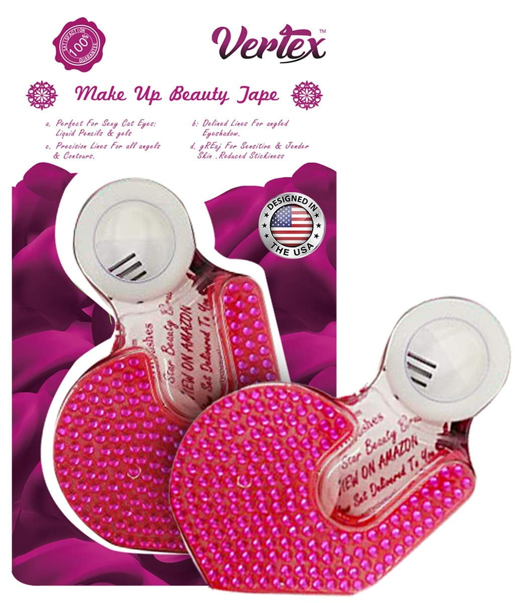 Makeup Tape For Eyeliner Eyeshadow - Cosmetic Eye Makeup Stencils Strips For Eye Gel Stencil Stays In Place For Clean Edges Perfect Angled Winged Liner Sticker Eyes Shadow Shield Pads For Women Make U