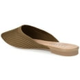 thumbnail image 2 of Journee Womens Aniee Slip On Almond Toe Mule Flats, Widths Available, 2 of 8
