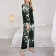 thumbnail image 3 of Hirioo Floral Angelic White Wings for Women's Pajama Sets 2 Piece Pjs Women's Long-Sleeved Pajama Set Button Down Sleepwear,S-XXL-Medium, 3 of 7