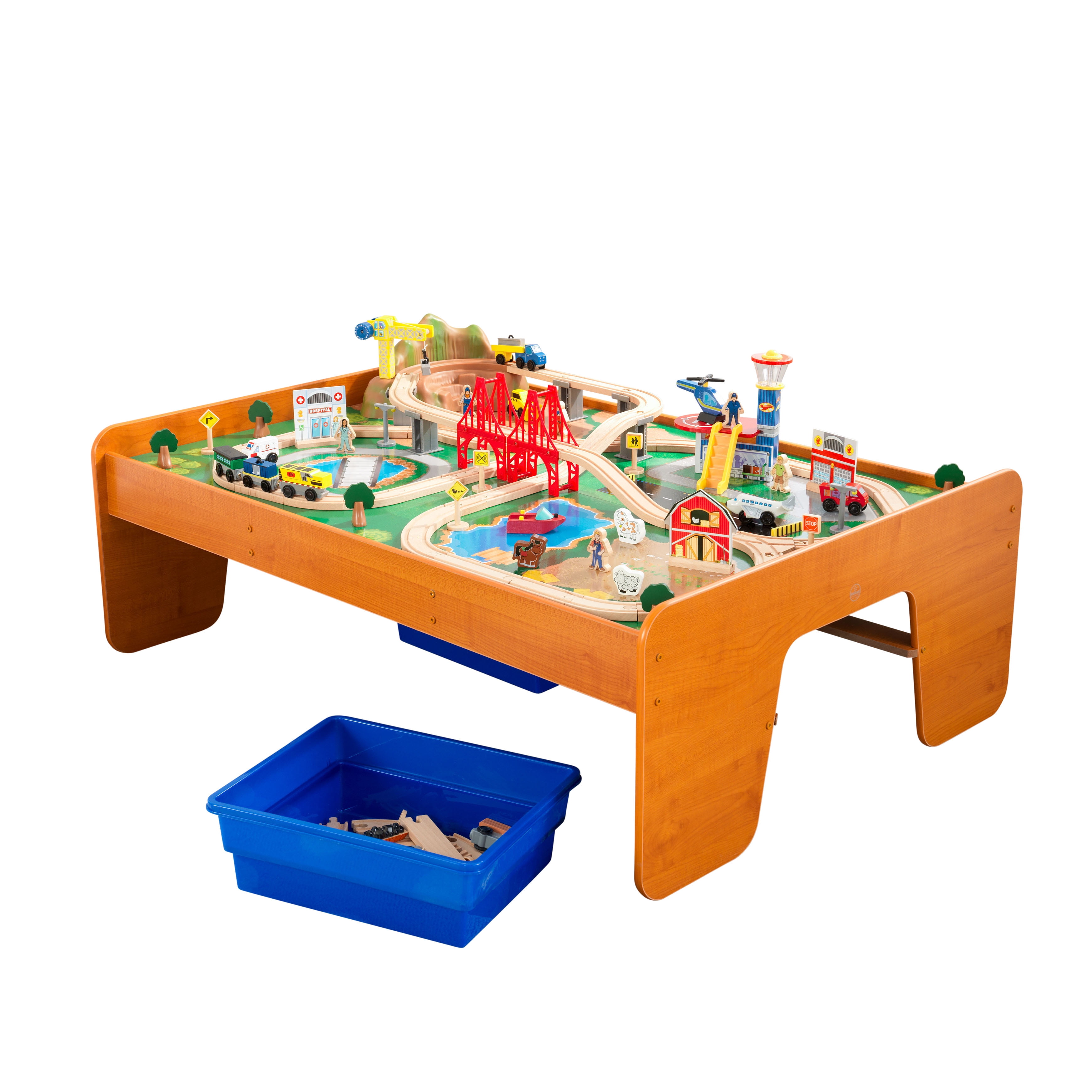 kidkraft adventure town railway train set