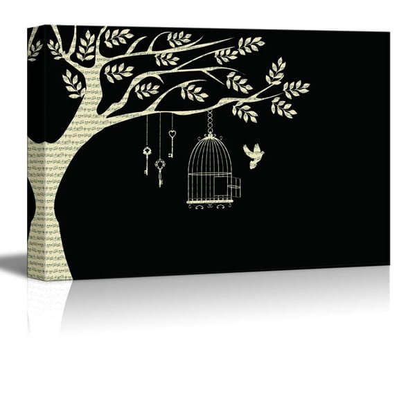wall26 Canvas Wall Art Black and White Art Pictures Home Wall Decorations for Bedroom Living Room Paintings Canvas Prints Framed - 24x36 inches