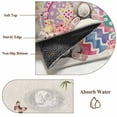 thumbnail image 6 of Round Rug 7Ft Washable Non-Slip, Bunny Easter Circle Area Rugs for Living Room Bedroom, Eggs Spring Floral Butterfly Leaves Rustic Indoor Floor Mats Carpet Runner for Home Decor Aesthetic, 6 of 8