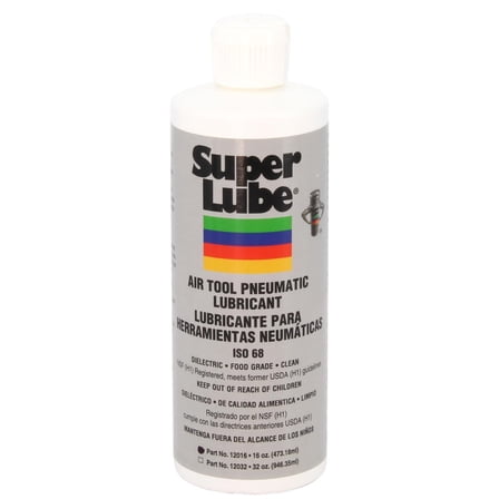 Super Lube 12016 Air Tool Lubricant, 1 pint Bottle, Translucent Clear