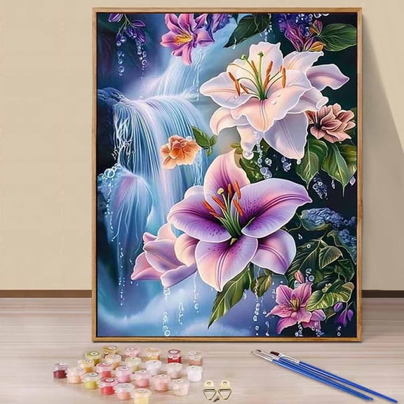 JYLMOOD Paint by Numbers for Adults Kits, DIY Easy Painting by Numbers for Gift Home Wall Decoration 16x20in without Frame