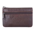 thumbnail image 1 of Monedero de cuero para mujer, monedero, monedero de cuero Crazy Horse con cremallera, llavero, tarjetero multifunción, 1 of 4
