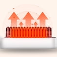 thumbnail image 3 of Mini peine alisador eléctrico portátil de calentamiento rápido, recargable, multifuncional, para cabello liso, color blanco perla, 3 of 13