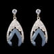 thumbnail image 4 of Pendientes de lágrima colgantes con de imitación de cristal triangulares exagerados para mujer, blancos / / bule / rojos Yinane  Pendientes vintage, 4 of 5