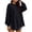*Black, variant on VBVC Women's Oversized Crew Neck Sweatshirt , Ladies' Long Sleeve Side Split Tunic Pullover , Casual Fall Loose Fit Tops For Women, Black , S-2XL