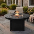 thumbnail image 3 of WestinTrends Helios 47" Modern Outdoor 55,000 BTU Patio Propane Round Fire Pit Table (Rocks Not Included), Black, 3 of 14