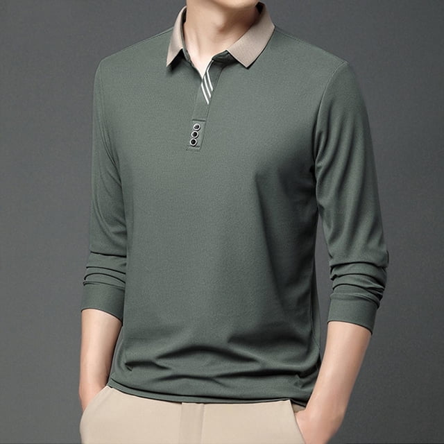 Blusa y camisa de manga larga con cuello vuelto para hombre, ropa deportiva para el hogar, pijamas, camiseta de color liso, blusa deportiva de manga larga con cuello vuelto, blusa para hombre, blusa d