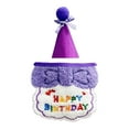thumbnail image 4 of Small Dog Cat Birthday Hat Scarf Set, Cute Pet Birthday Bandana Party Supplies Puppy Happy Birthday Decorations Embroidered Birthday Gift, 4 of 4