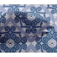 thumbnail image 4 of oneOone Viscose Chiffon Fabric Swirl Ikat Decor Fabric Printed BTY 42 Inch Wide, 4 of 4